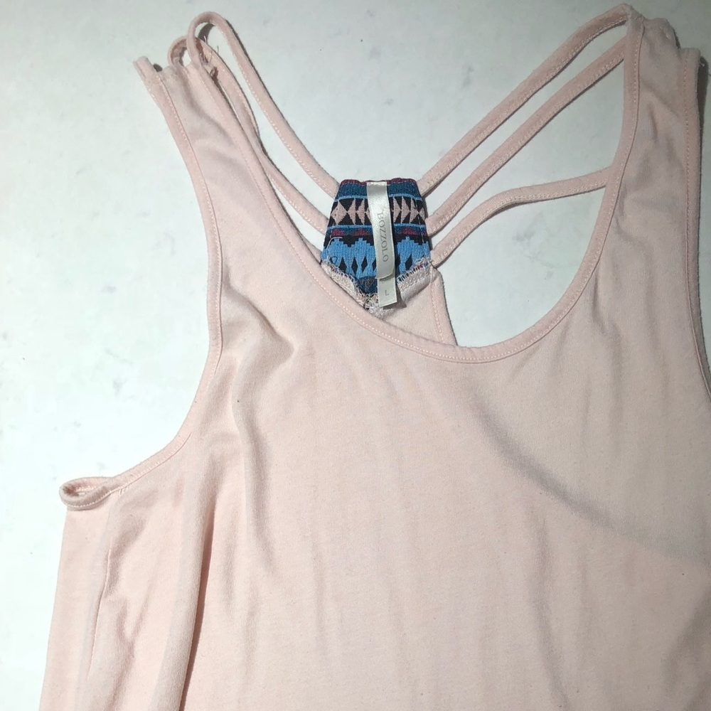 Pink Aztec print tank top festival